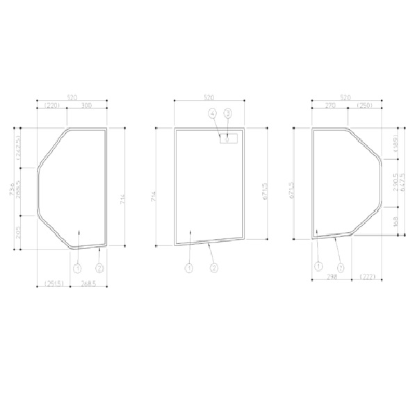 断熱３枚割蓋１６００