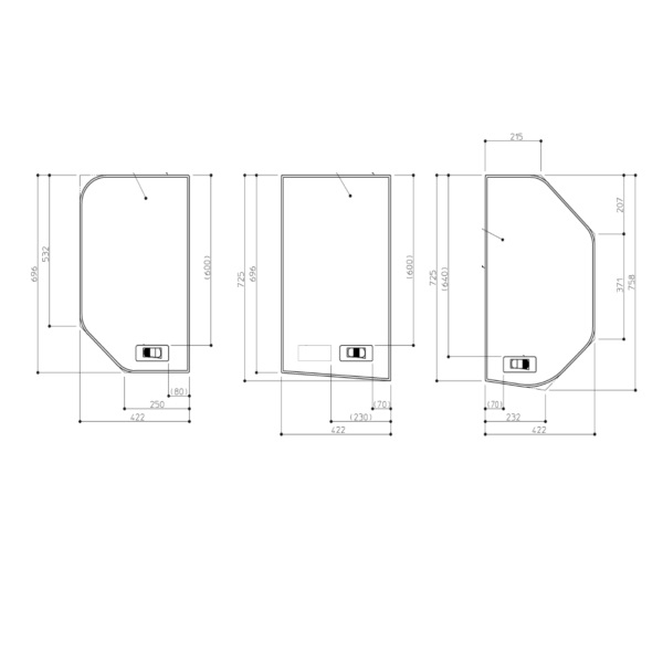 魔法瓶用３枚蓋Ｌ（１３００用）