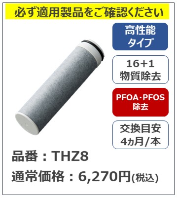 公式】TOTO パーツショップ / THZ8 浄水カートリッジ