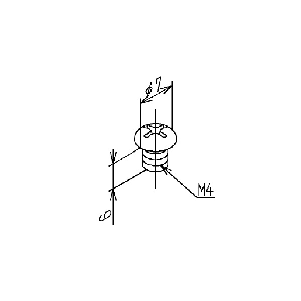なべ小ねじＭ４×６