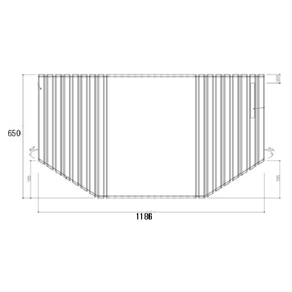 シヤツター式風呂蓋１２１６用