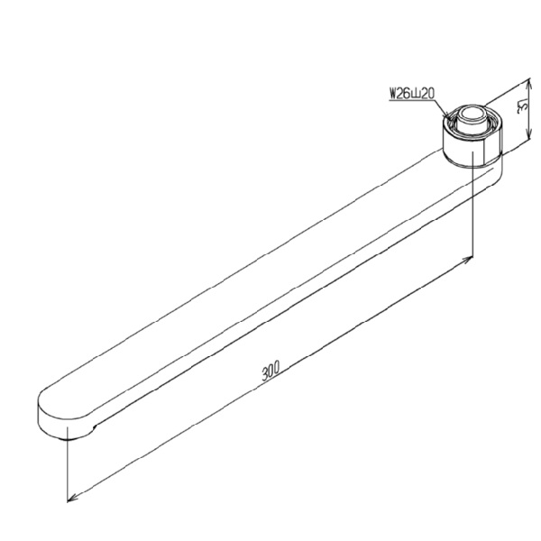 自在スパウト（Ｌ＝300）