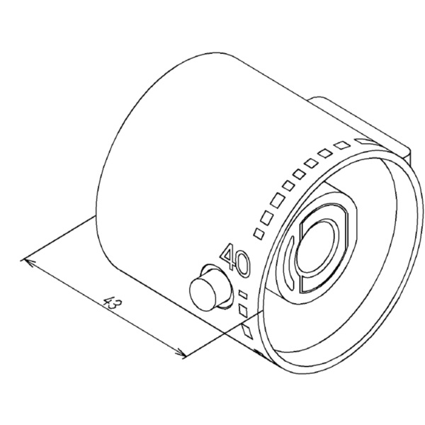 温度調節ハンドル部