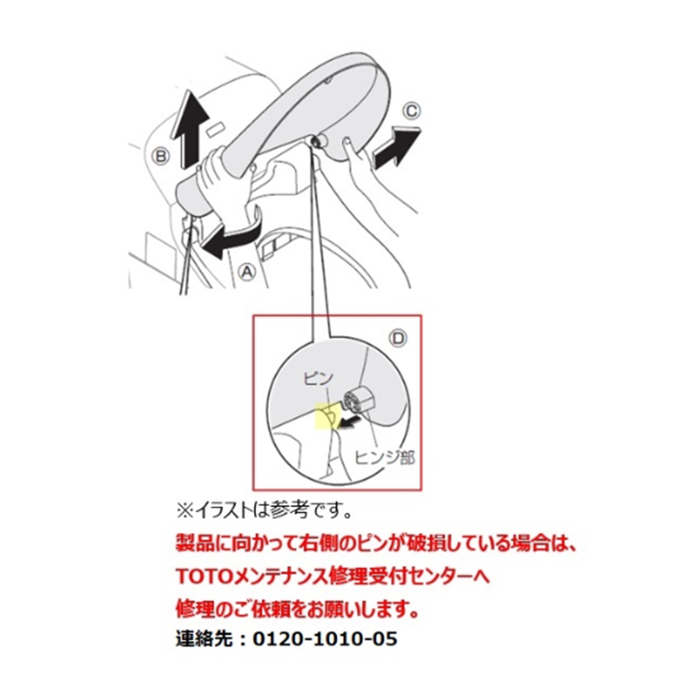 公式】TOTO パーツショップ / TCM7936#NW1 便ふた組品（エロンゲート