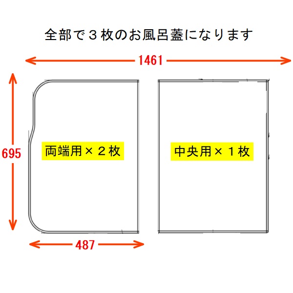 160スクエア軽量蓋3枚