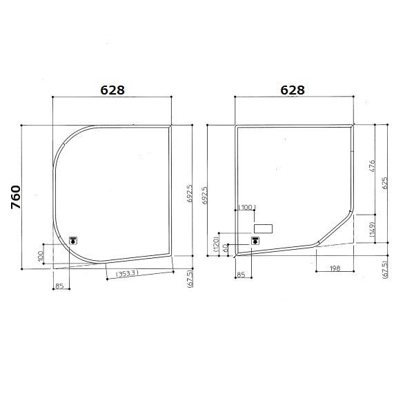 １３００ラウンド風呂蓋Ｒ