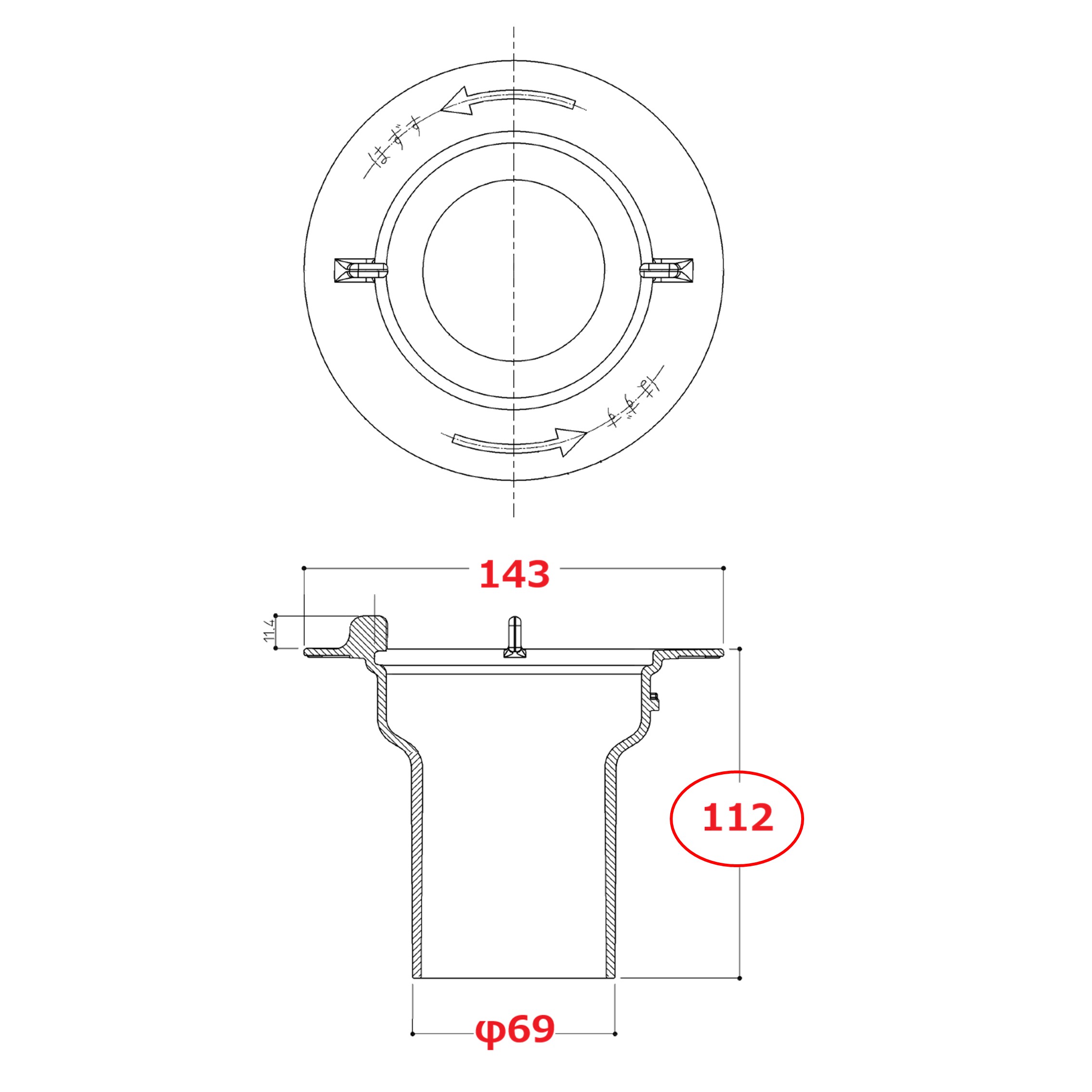 公式】TOTO パーツショップ / AFKA106N1 封水筒 のびのび浴槽用