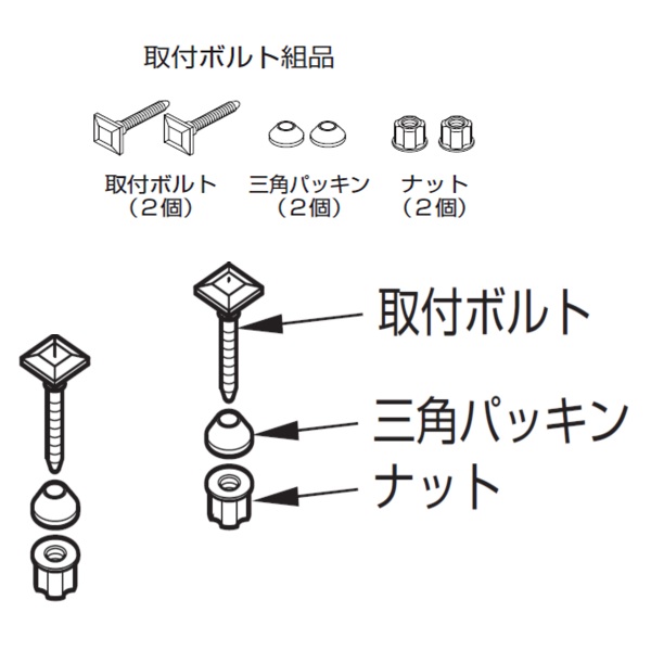 取付ボルト組品