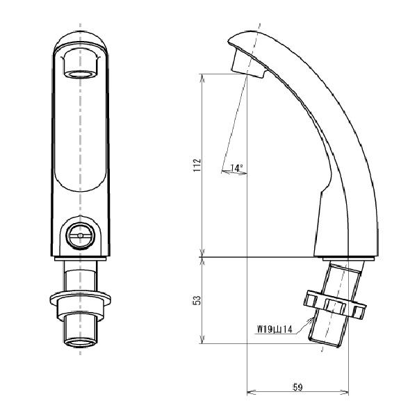 ロータンク手洗金具