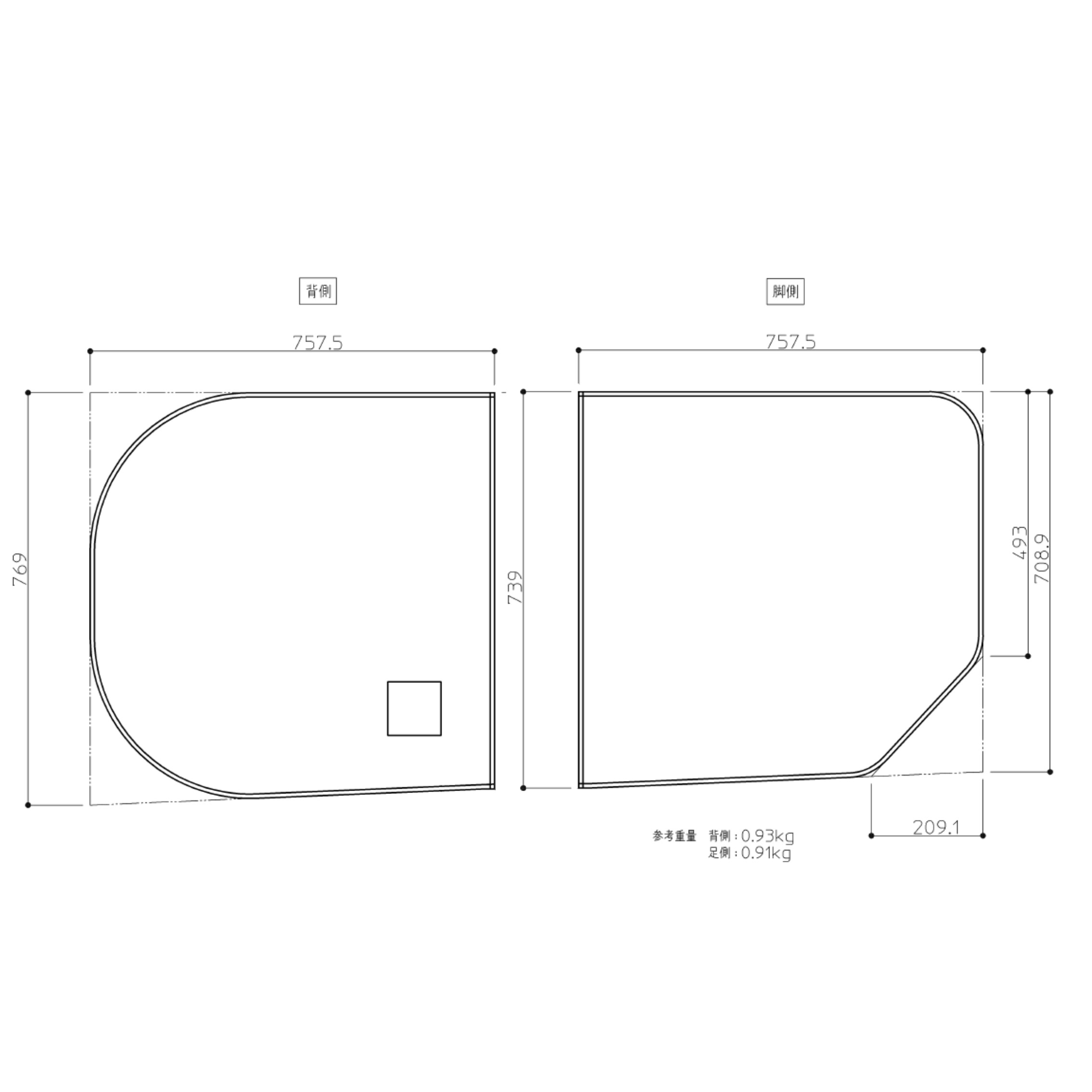 公式】TOTO パーツショップ / AFKKS80045RSAA21W 1600ラウンド断熱風呂蓋R