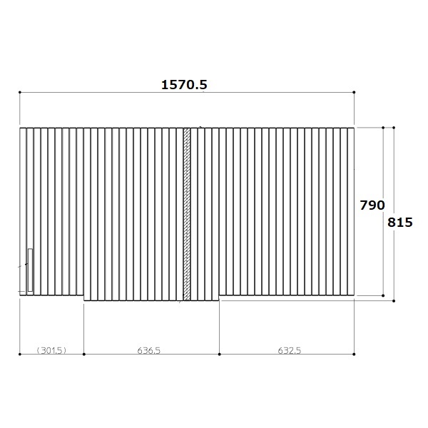 シャッター風呂蓋R 1Pバス水無
