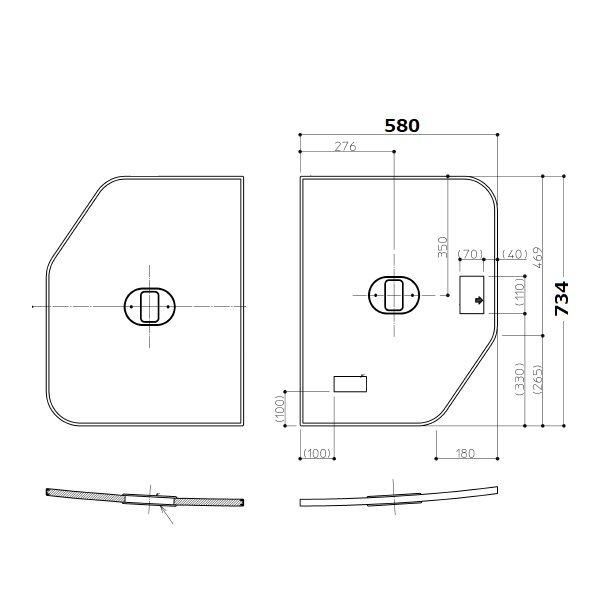 120クレイドル断熱風呂蓋R