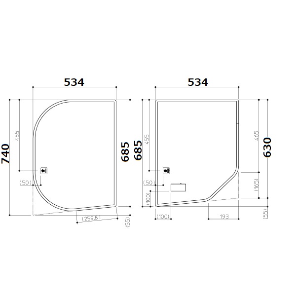 1100ラウンド風呂蓋（シールR)