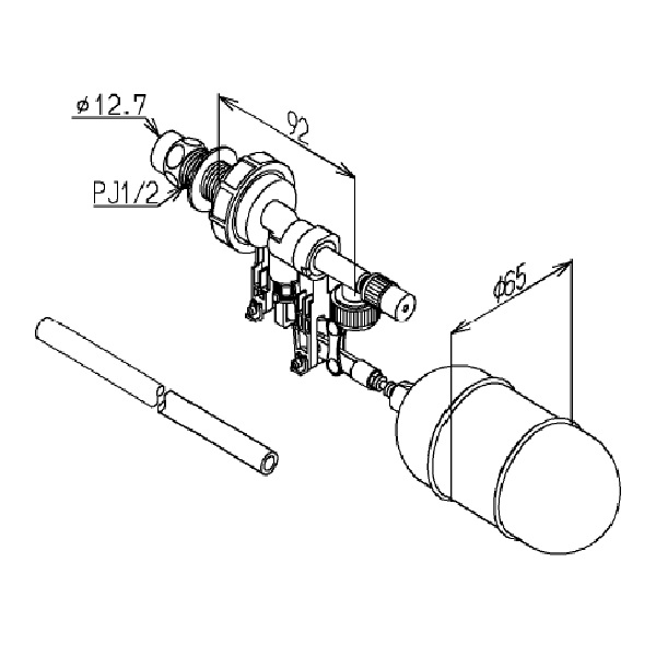 公式】TOTO パーツショップ / THYS5A 横形ロータンク用ボールタップ